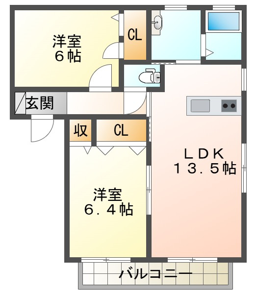 シャーメゾンアナナスの間取り