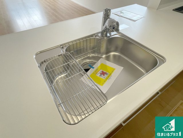 大津市滋賀里　第2期　新築一戸建ての設備|洗い物も楽にできる、広々シンク！