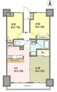NICE　URBAN竹ノ塚の間取り