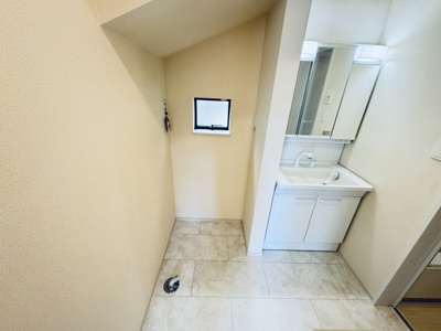 【ランドリースペース】 | 松戸市金ケ作新築戸建【金ケ作小学校：3分】 | 洗濯機置き場