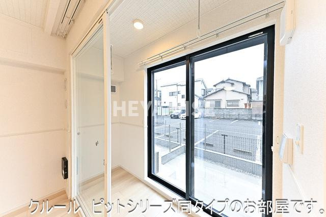 エイティエイト富の原Ⅰのバルコニー