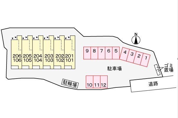サンシルクトゥーミーの区画図|※同物件同室タイプの写真でございます※現況を優先します※