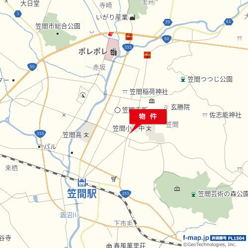 【地図】 | 笠間2682-1店舗