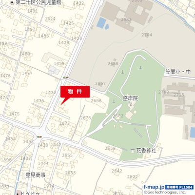 【地図】 | 笠間2682-1店舗