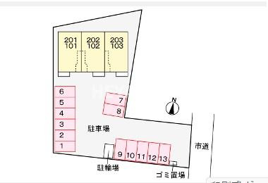 ファミール・ヴィスタの区画図