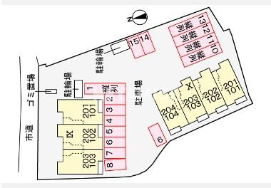 プラシードヒルⅩの区画図