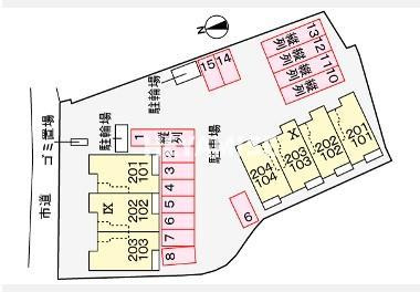 プラシードヒルⅩの区画図|※別のお部屋の写真です。