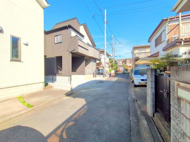 【新築分譲住宅】川越市扇河岸の前面道路含む現地写真