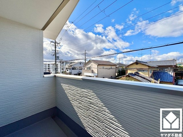 伏見区醍醐柏森町　1期　1号地のバルコニー