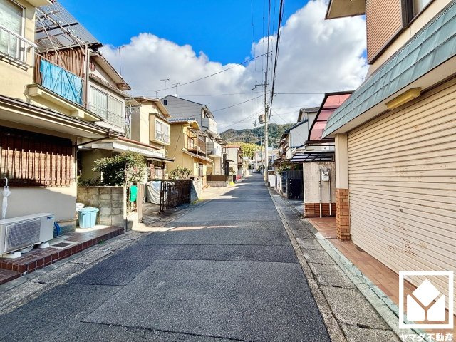 伏見区醍醐柏森町　1期　1号地の前面道路含む現地写真