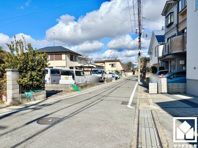 伏見区醍醐柏森町　1期　1号地の前面道路含む現地写真