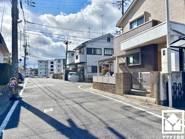 伏見区醍醐柏森町　1期　1号地の前面道路含む現地写真
