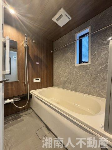 鎌倉市岩瀬１４５３新築戸建ての浴室|日々の疲れを癒すお風呂付です