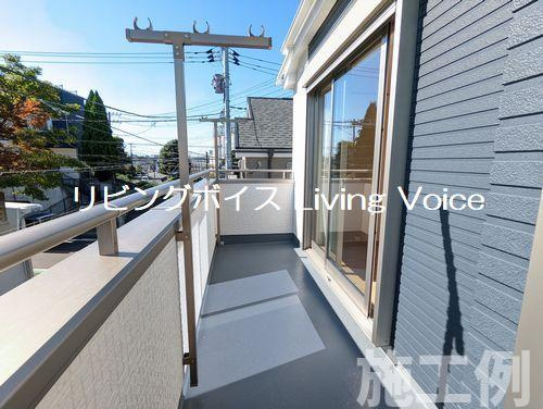 【バルコニー】 | 【仲介手数料０円】座間市ひばりが丘3丁目　新築一戸建て | 座間市ひばりが丘3丁目　新築一戸建て