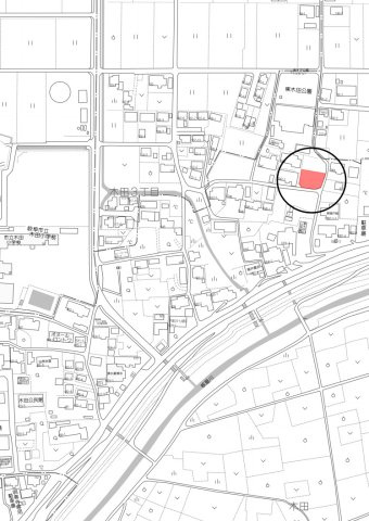 土地　木田　の地図