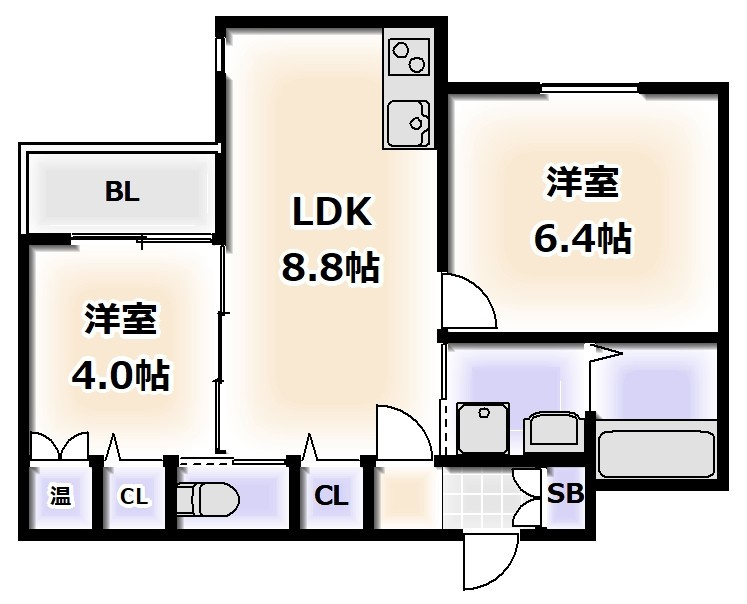 ラパンMKの間取り
