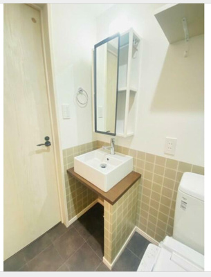 【独立洗面台】 | ルノン蒲田 | 独立洗面化粧台が付いています。