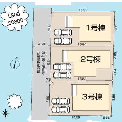 【区画図】 | 清瀬市中里2丁目