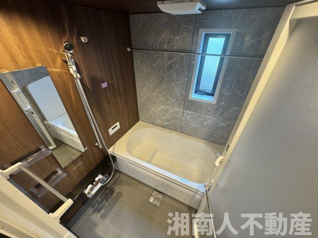 鎌倉市岩瀬１４５３新築戸建ての浴室|きれいなお風呂です