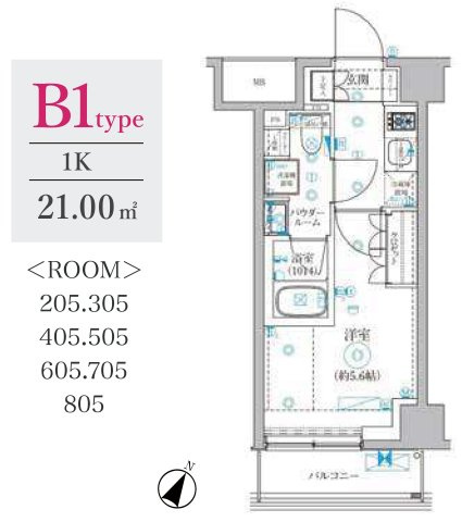 セジョリ横浜WESTⅡの間取り