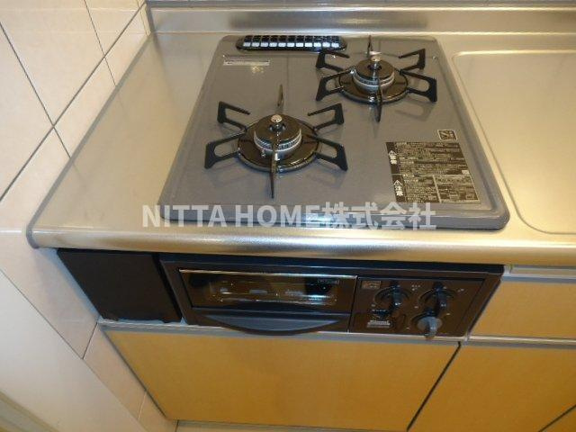 ソレアード田園のキッチン|２口コンロがついています◎