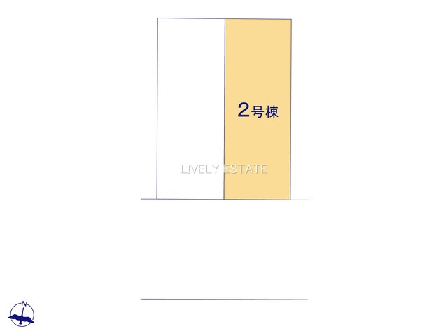 越谷市南町1丁目 新築分譲住宅 全2棟 2号棟の区画図