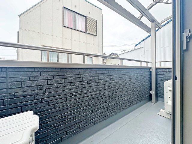氷室町借家のバルコニー
