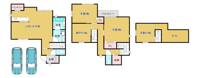 市町戸建ての間取り