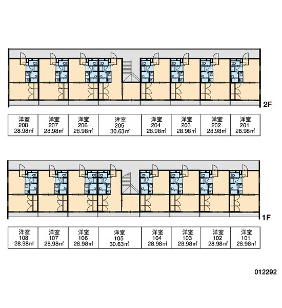 レオパレスグリーンハイツAの区画図|画像3