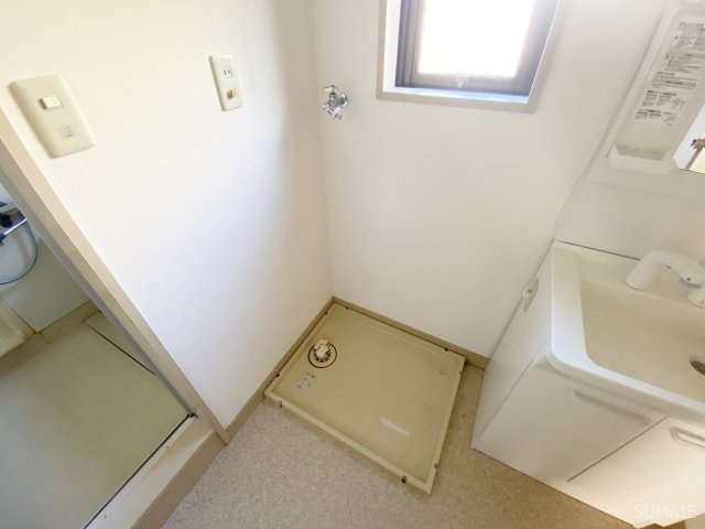 土呂ラポールレジデンスの洗面所|室内洗濯機置き場！