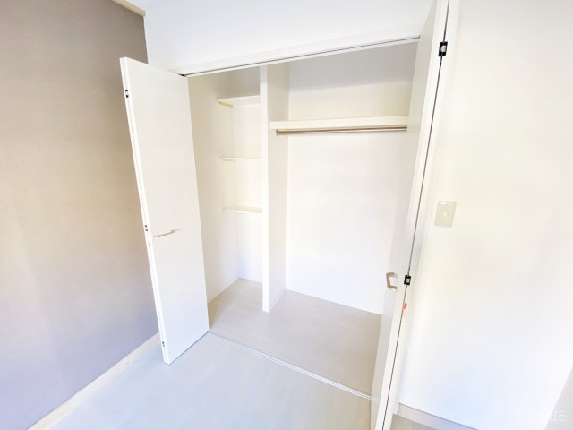 土呂ラポールレジデンスの収納|棚付きのクローゼットです！