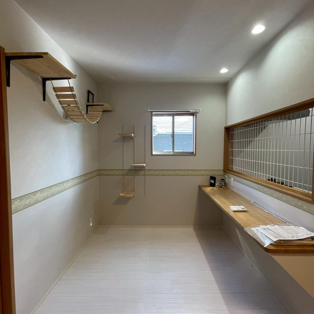 YOSHITOMI BASEの居間・リビング|ネコ専用内装