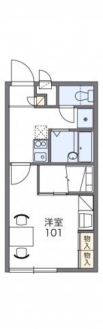 レオパレスレイクサイドの間取り|画像2