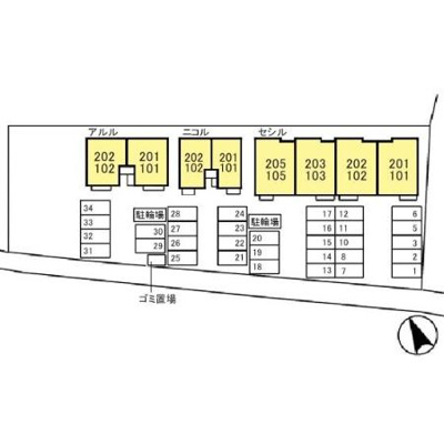 【区画図】 | メゾン・ド・ペッツ セシル