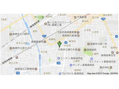 【地図】 | 高槻ファミリーハイツA棟