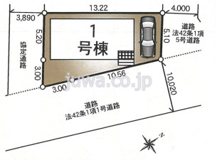 朝霞市宮戸３丁目の新築一戸建の区画図