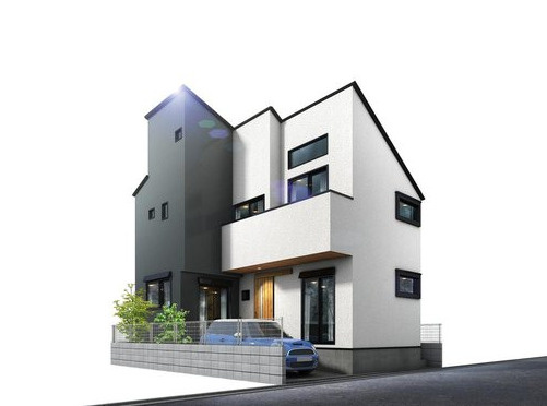 ＜LIBERi リーベリー＞板橋区高島平5丁目　自然×利便　限定1棟の外観パース