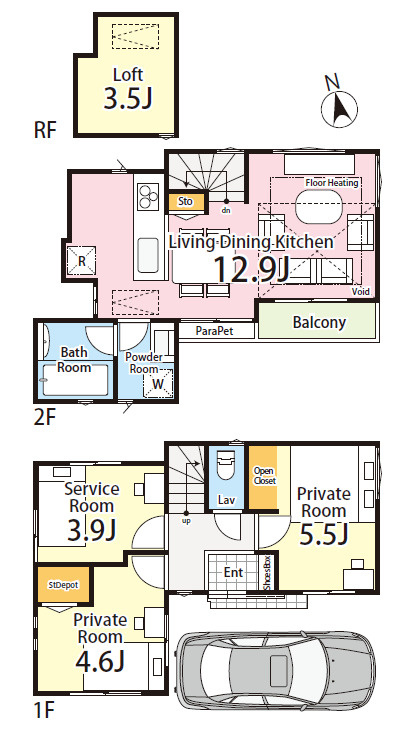 ＜LIBERi リーベリー＞板橋区高島平5丁目　自然×利便　限定1棟の区画図