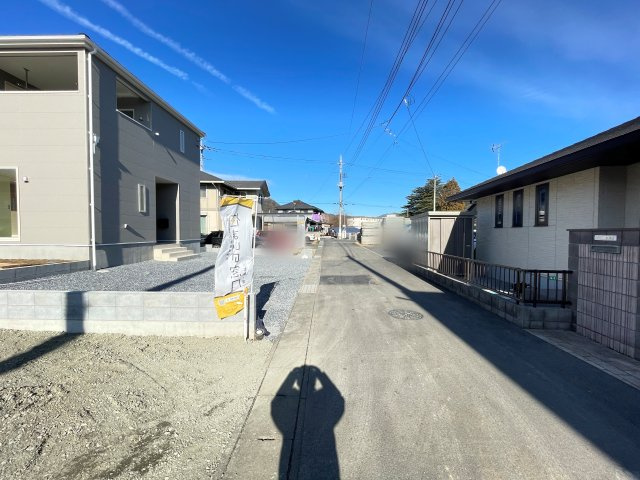新築戸建・新築建売　桐生市天神町3丁目　北小・清流中の前面道路含む現地写真|車通りも少なく落ち着きのある生活ができる環境です！