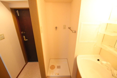 【洗面所】 | 朝陽館 | 洗濯機置場