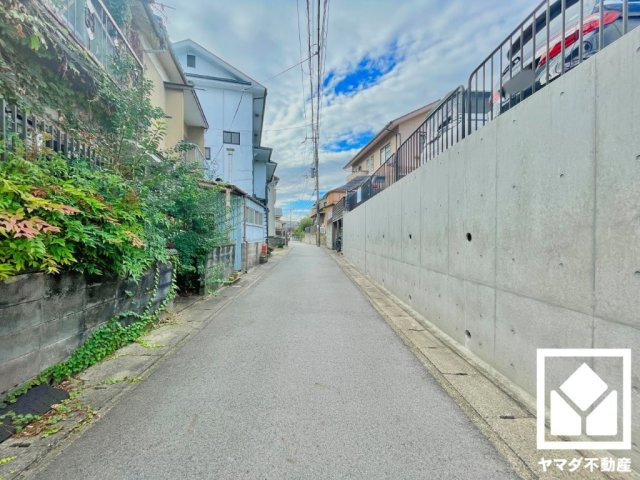 伏見区向島二ノ丸町の前面道路含む現地写真