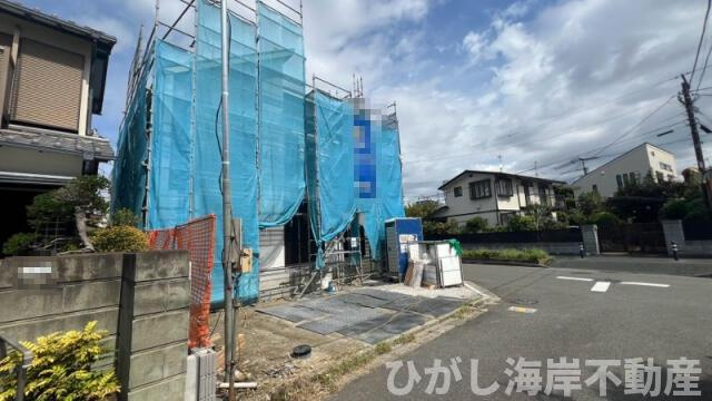 茅ヶ崎市浜之郷　新築戸建の外観|現地外観