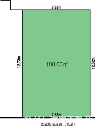 茅ヶ崎市松が丘１丁目　売地の土地図|土地図
