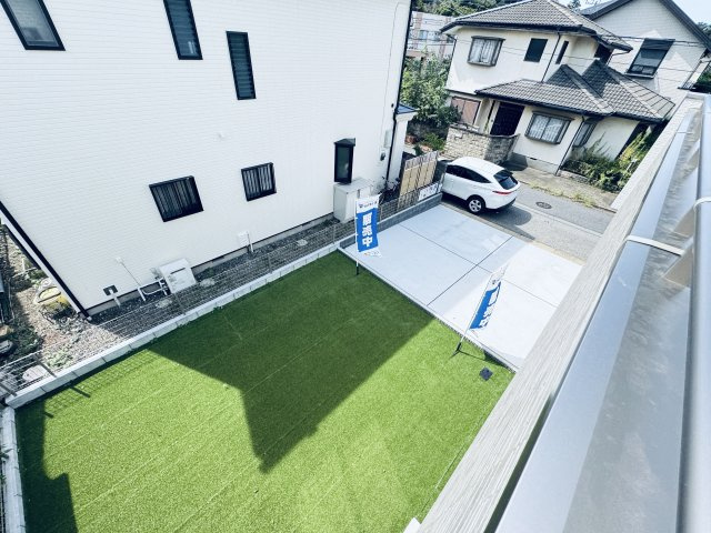柏市布施新町４丁目新築戸建【富勢東小学校：10分】の展望|バルコニーより南側眺望・南側庭スペースにつき日当たり良好♪