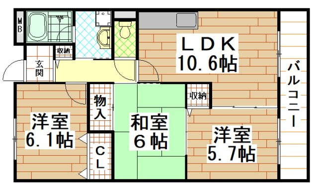 プロニティ・ユーの間取り