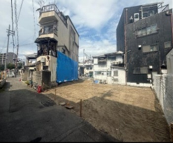 福島区野田　ロードサイド土地の外観