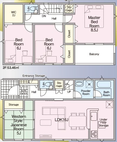 【間取り】 | 牟礼小学校に通える新築戸建　防府市牟礼　第３－３号棟　クレイドルガーデン　アーネストワン