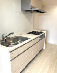 オクトス湘南茅ヶ崎グランドヒルのキッチン|新規リフォーム完了！　10.7帖　LDK