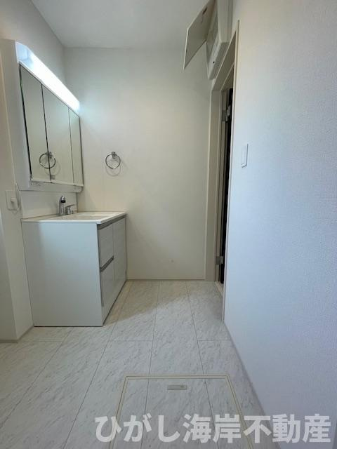 平塚市長持 　新築戸建　全４棟の脱衣所|脱衣スペース