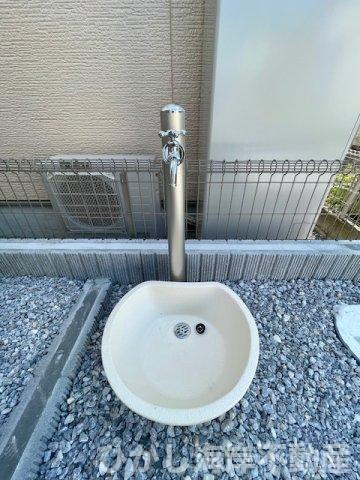 平塚市長持 　新築戸建　全４棟の庭|外用水栓